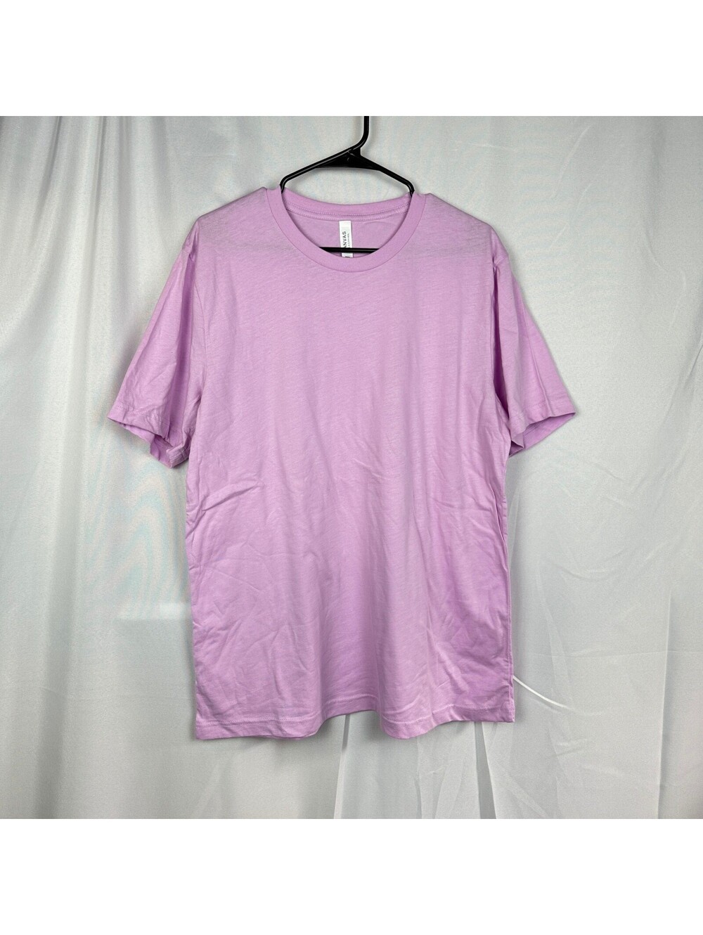 NWT Bella Canvas Mens XL T-Shirt Lilac Cotton Crewneck